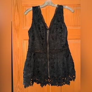 NWT Black Lace Francesca’s Dress Tank